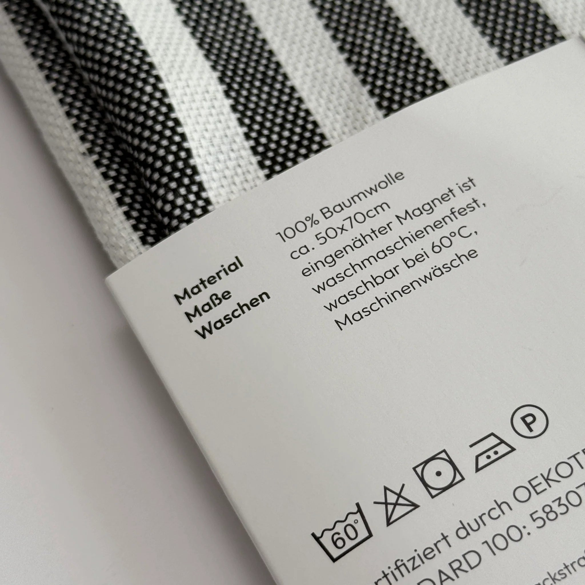 Magnetic Tea Towel - Charcoal
