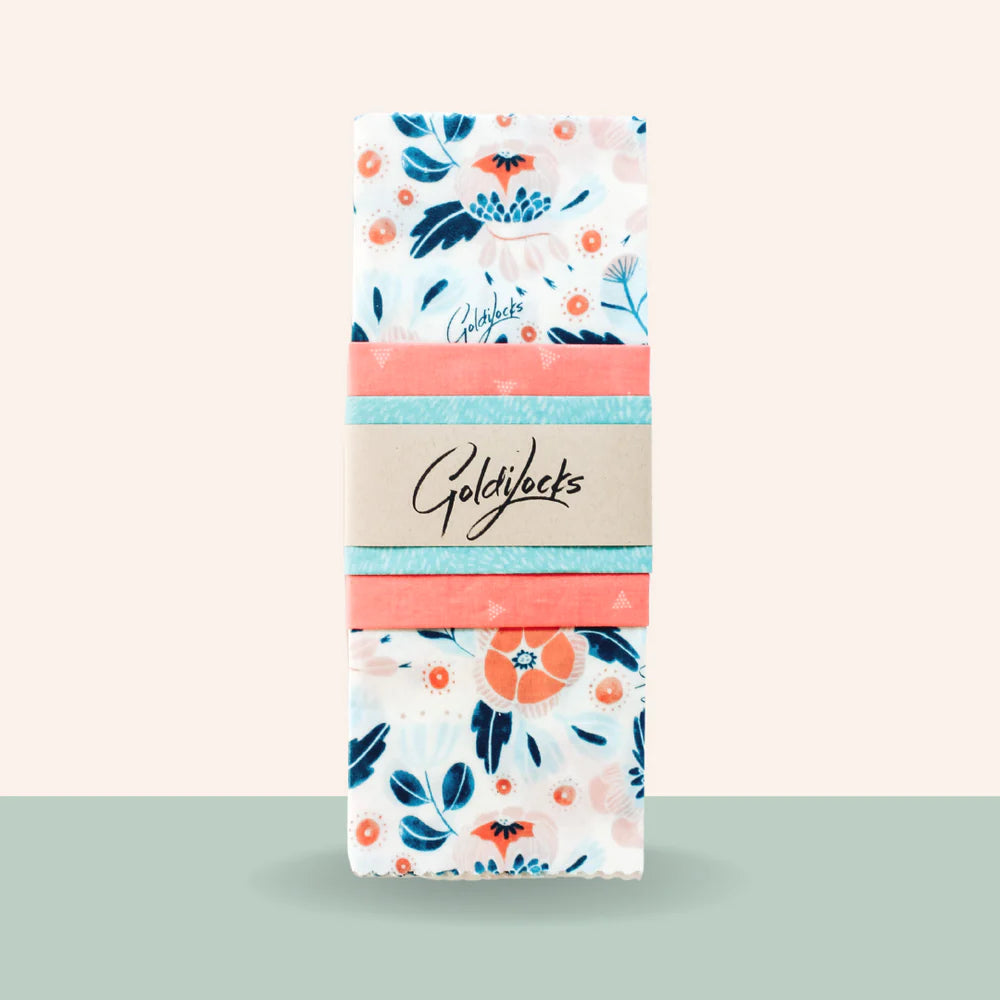 Beeswax Wraps PACK In Bloom