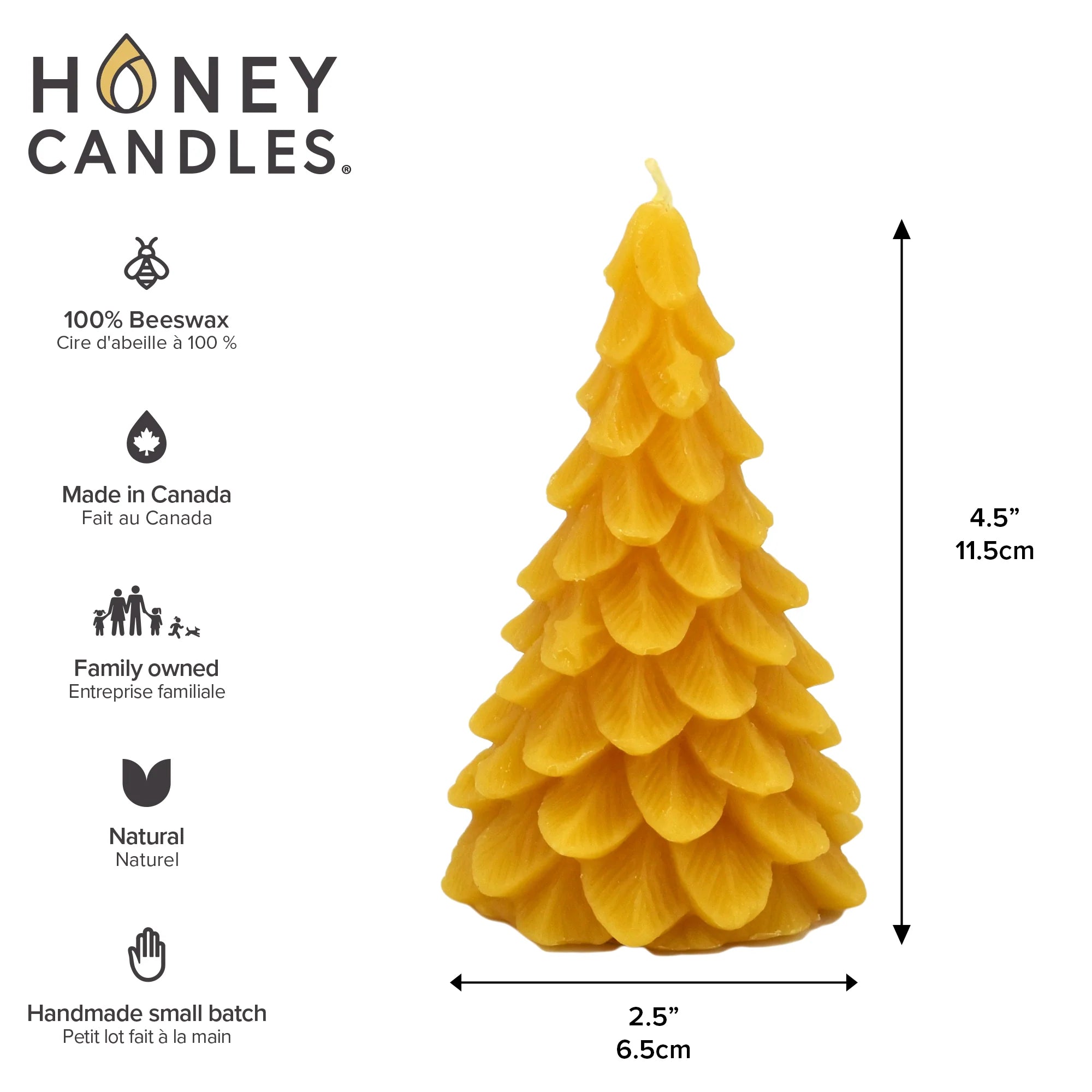 Honey Candles - Tree Candle Natural