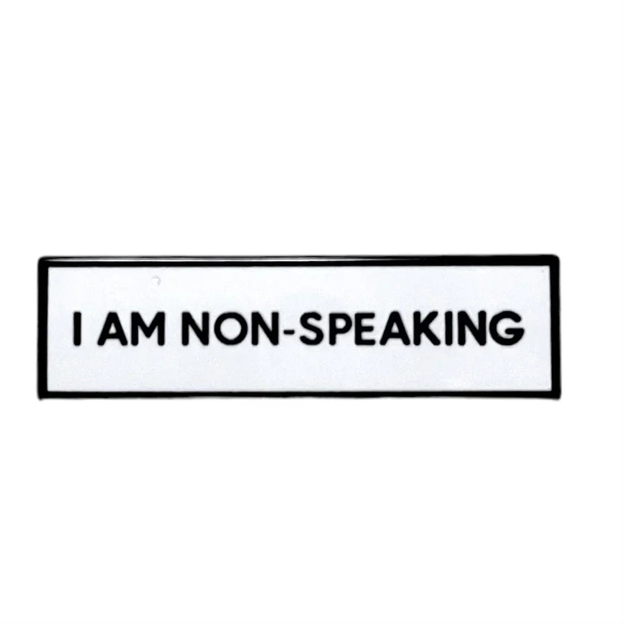 Non-speaking Communication Pin
