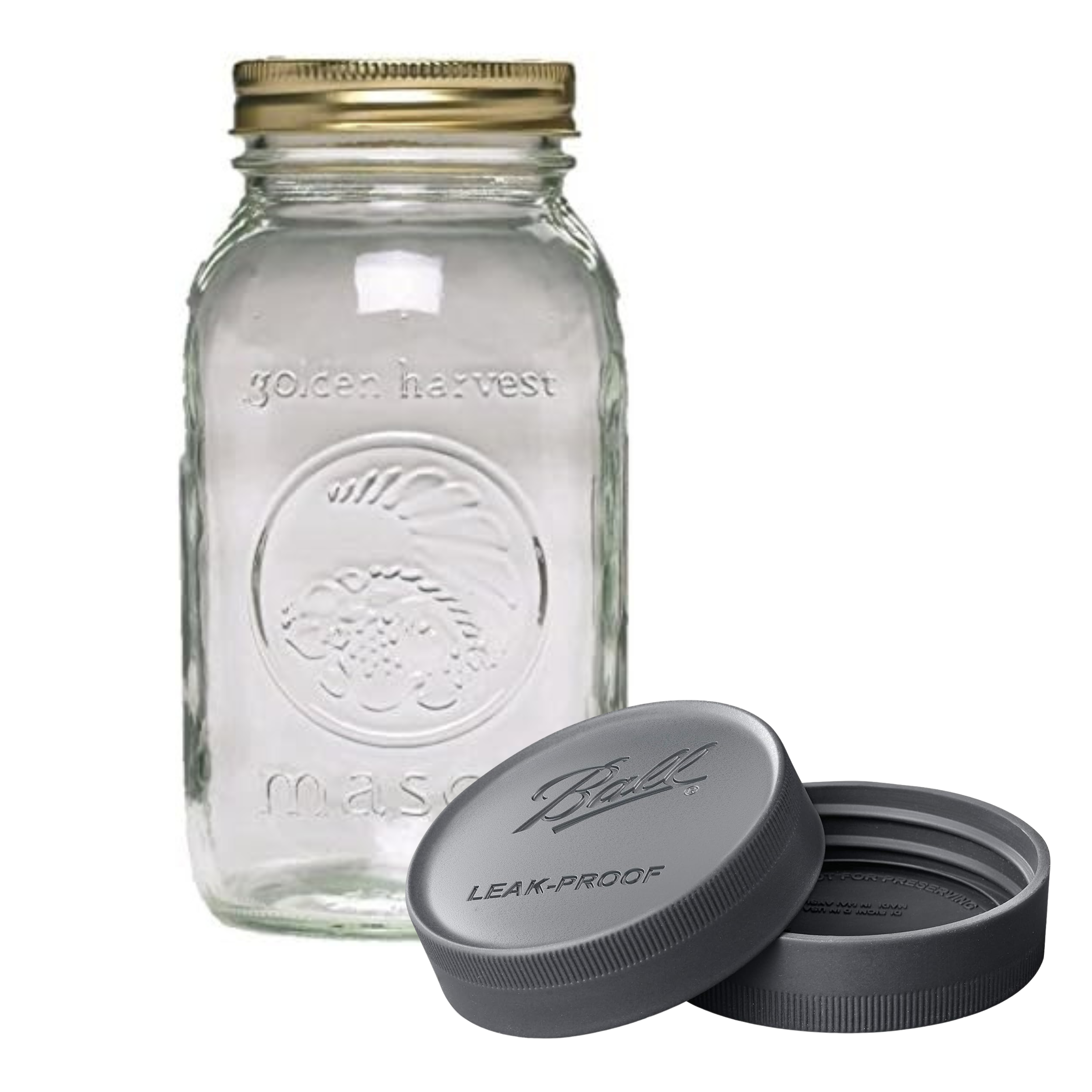 Mason Jar with Ball Lid 1L