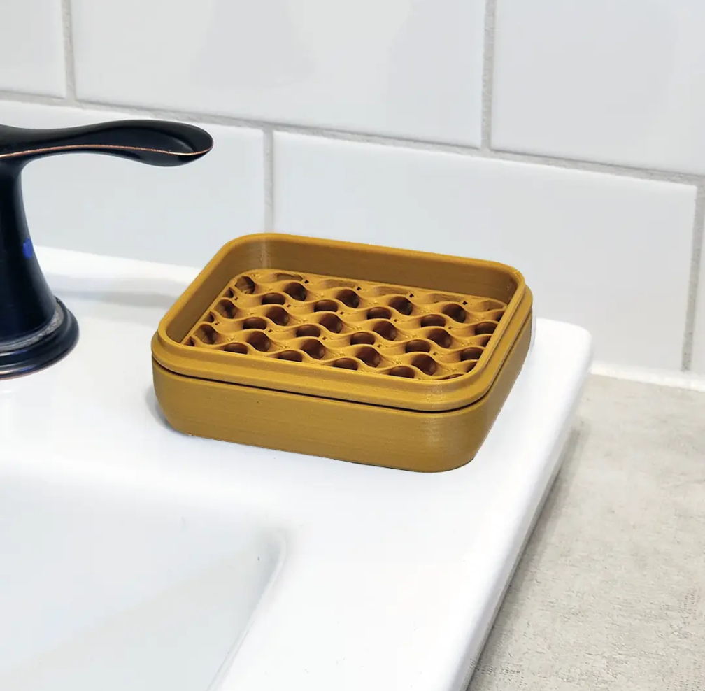The Rogerie Square Soap Case Desert Grass