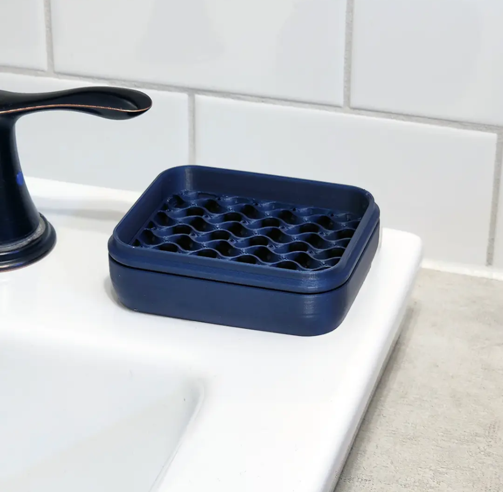The Rogerie Square Soap Case Deep River