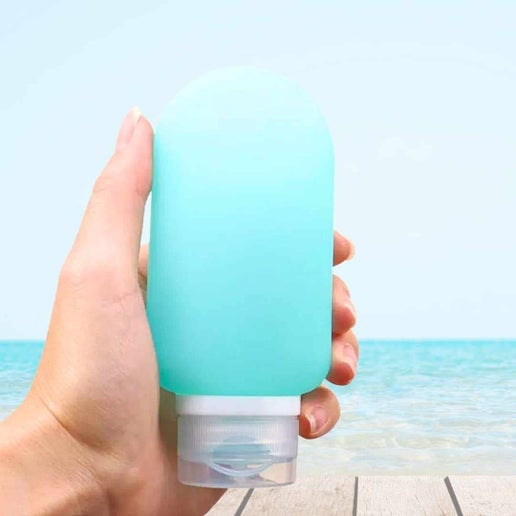 Silicone Bottle - Blue 90mL