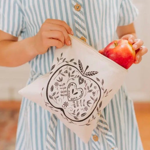 Cloth Snack Bags (Lined) - Humming Bird