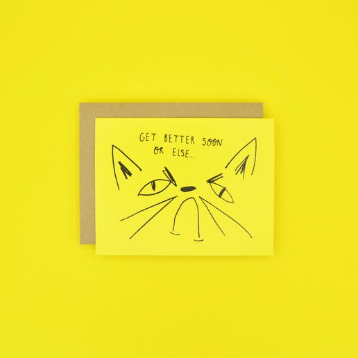 Snitty Kitty Get Better Card