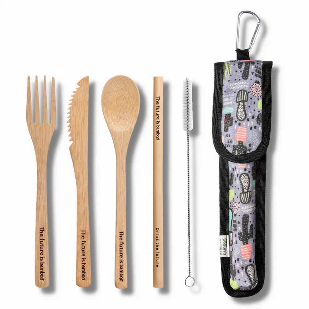 Reusable Utensil Kit - Cactus