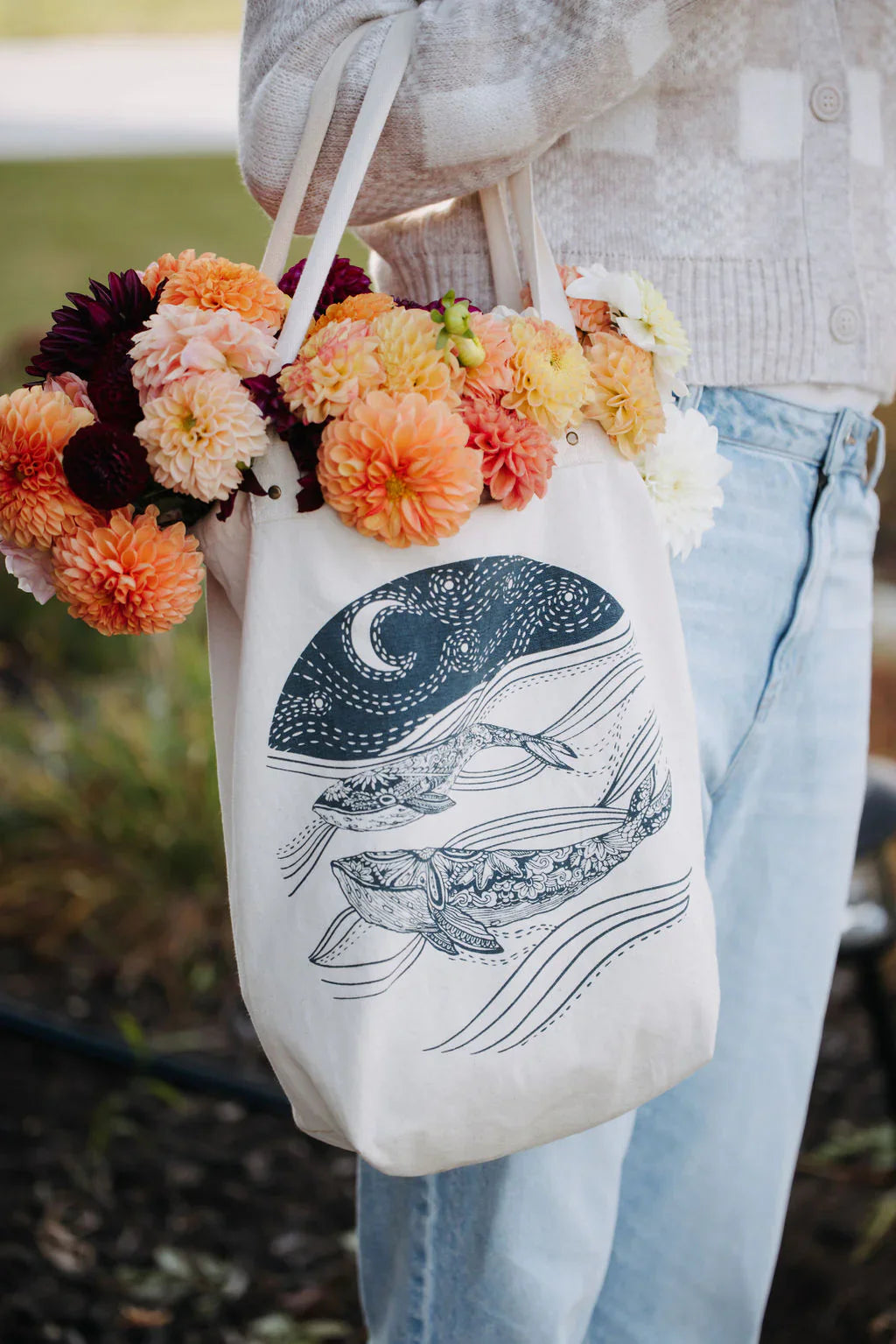 Tote Bag Organic Whale