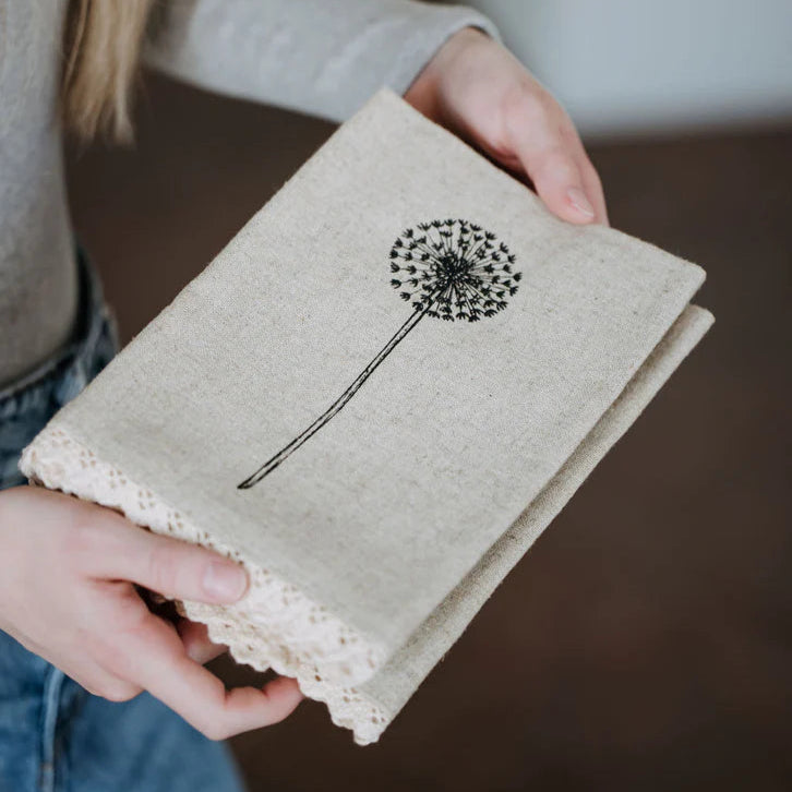Napkin Set Linen - Dandelions