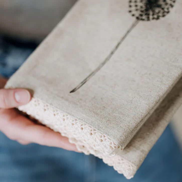 Napkin Set Linen - Dandelions