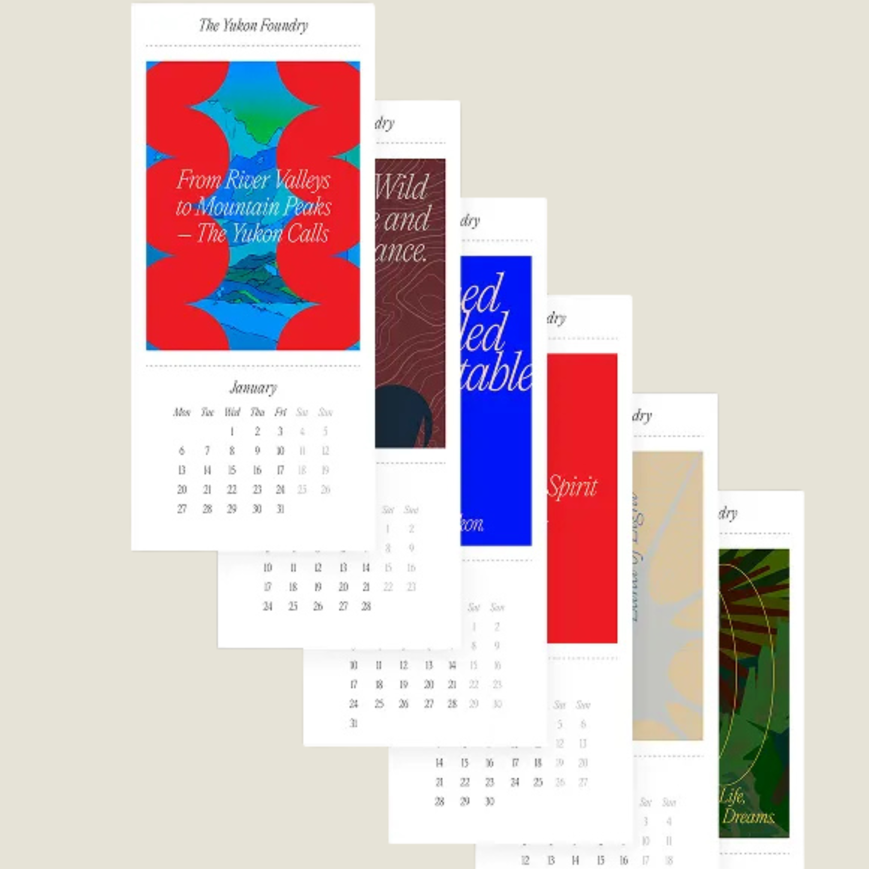 Yukon Foundry Calendar Card 2025