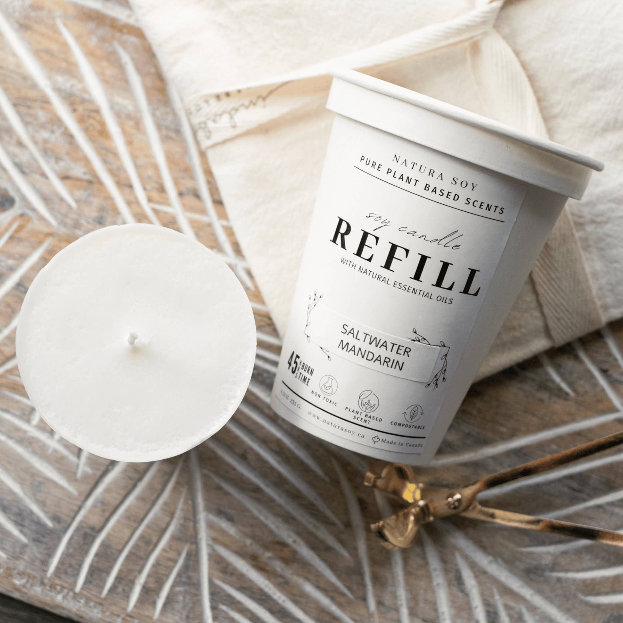 Soy Candle Refill - Wood Violet Lilac
