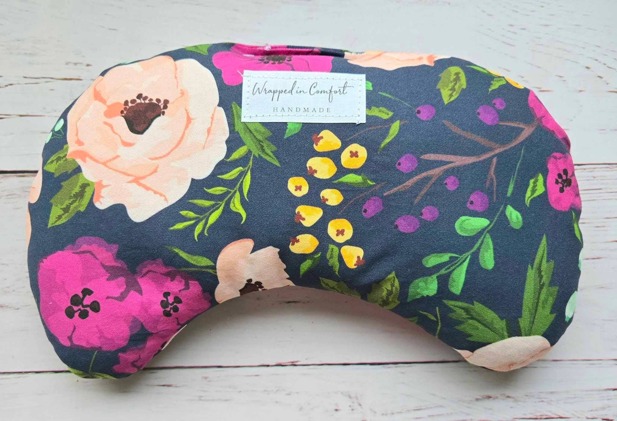 Bean Shaped Heating Pad Floral