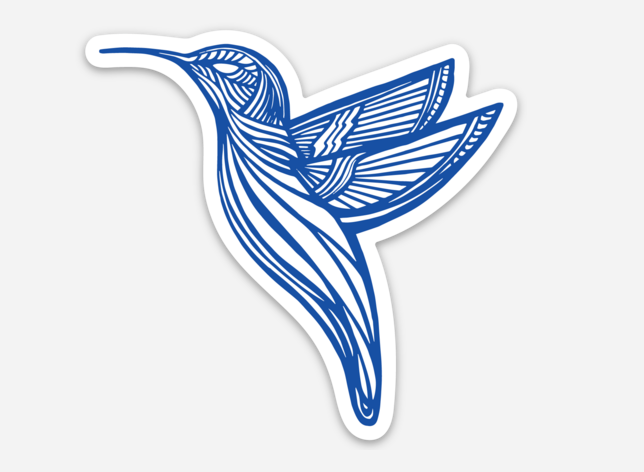 Hummingbird Vinyl Sticker