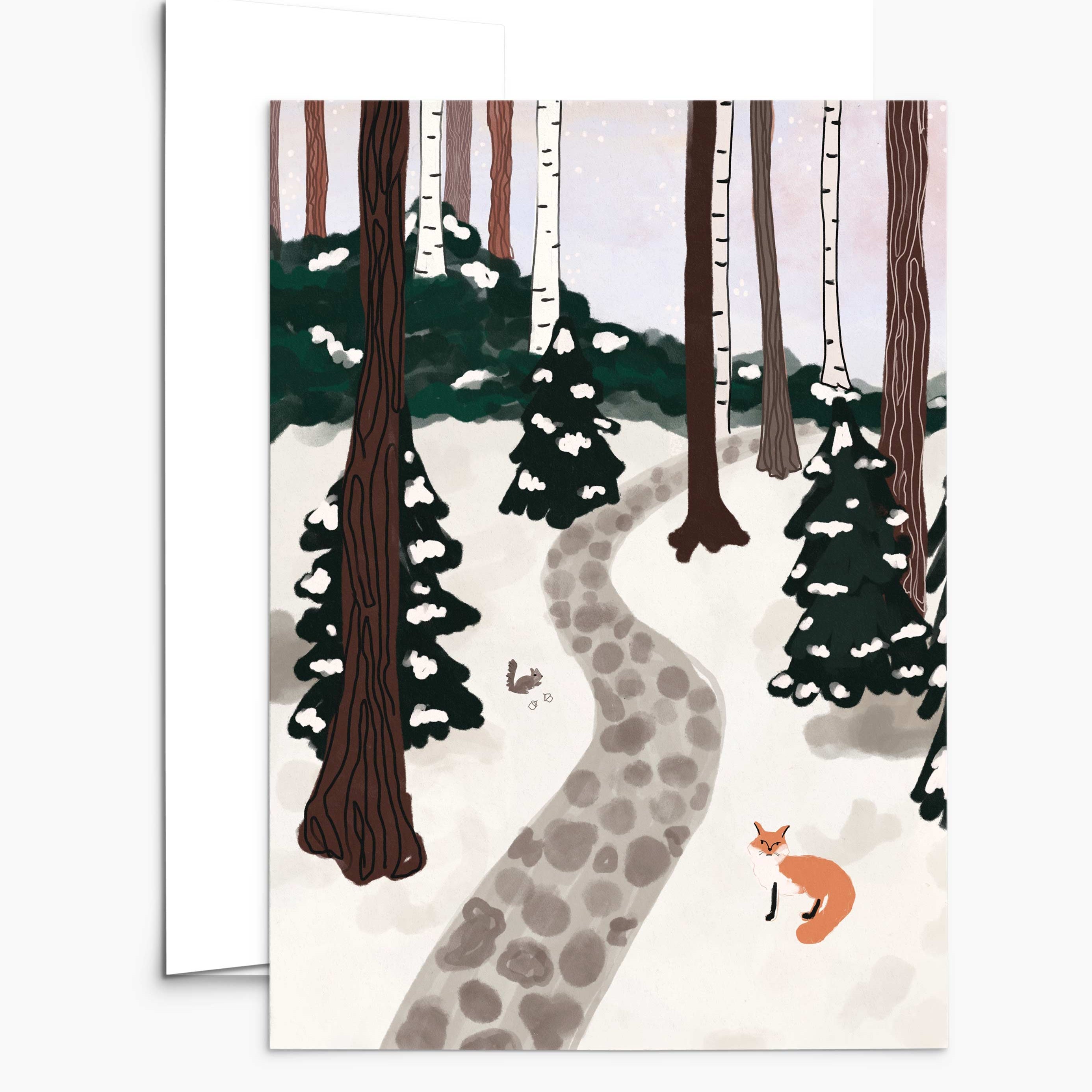 Forest Full of Winter Magic Greeting Card
