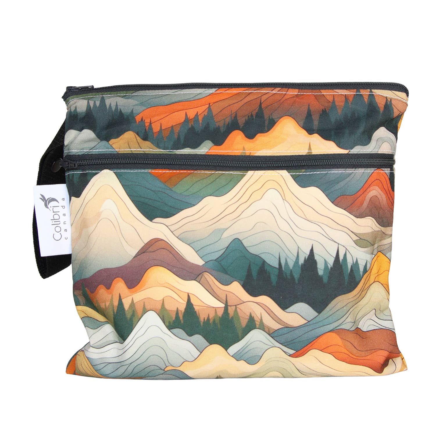 Small Double Duty Wet Bag Mountains