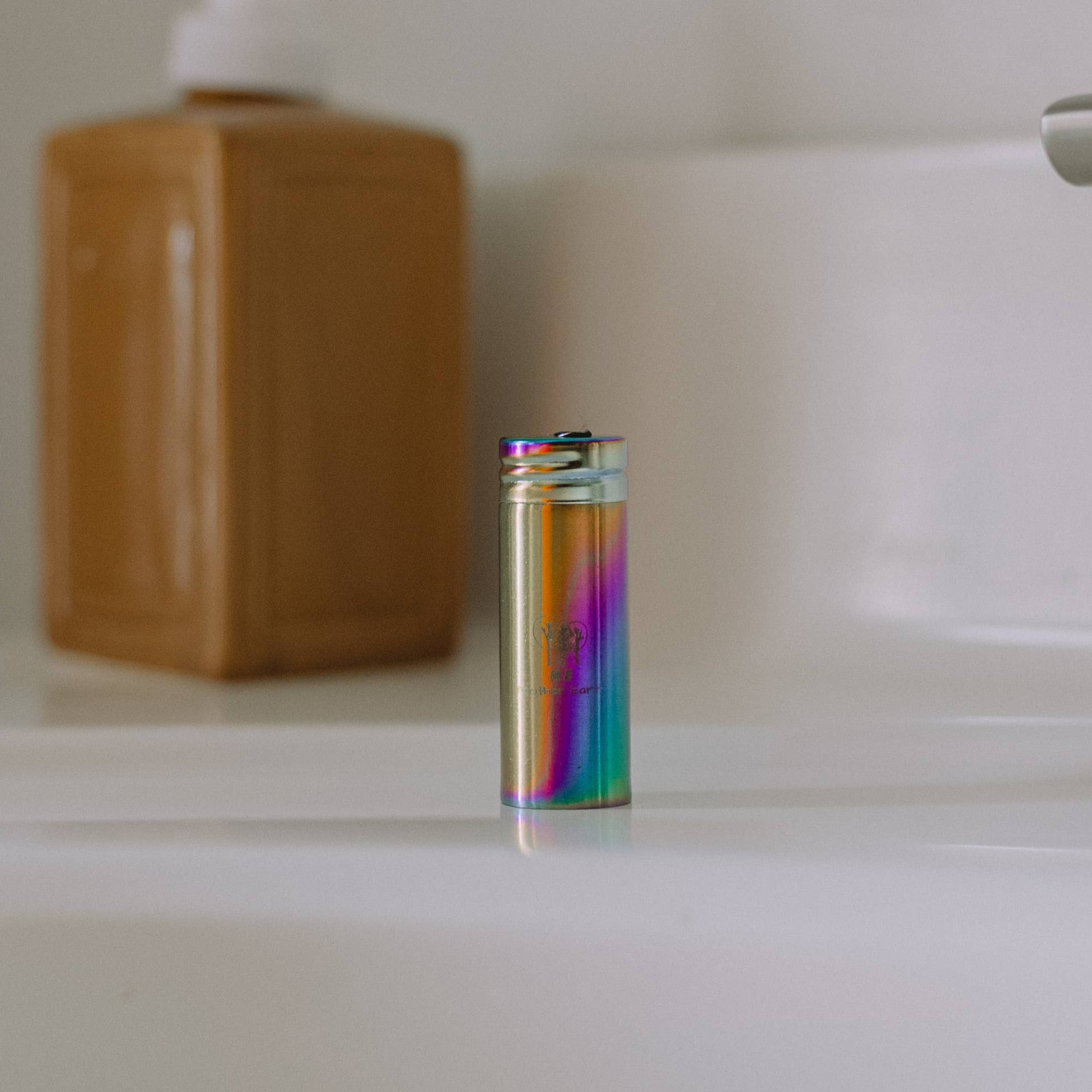Dental Floss - Stainless Steel Rainbow Container