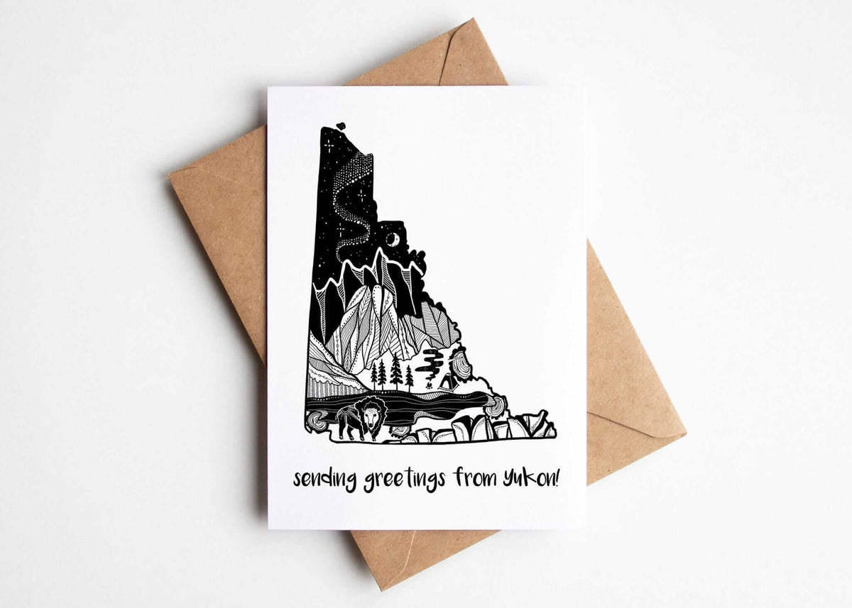 Greetings from The Yukon Greeting Card