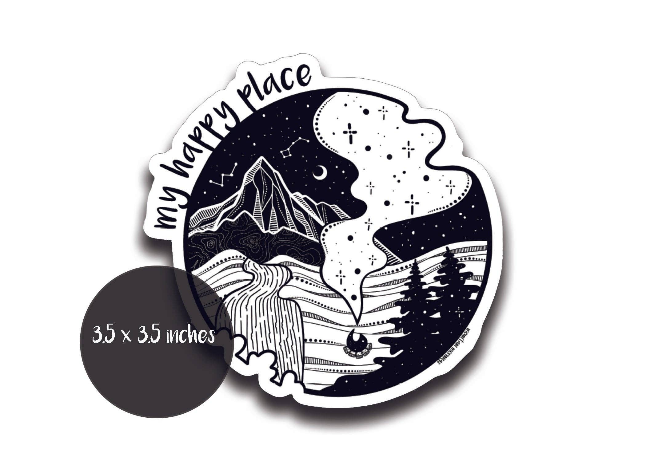 My Happy Place Sticker