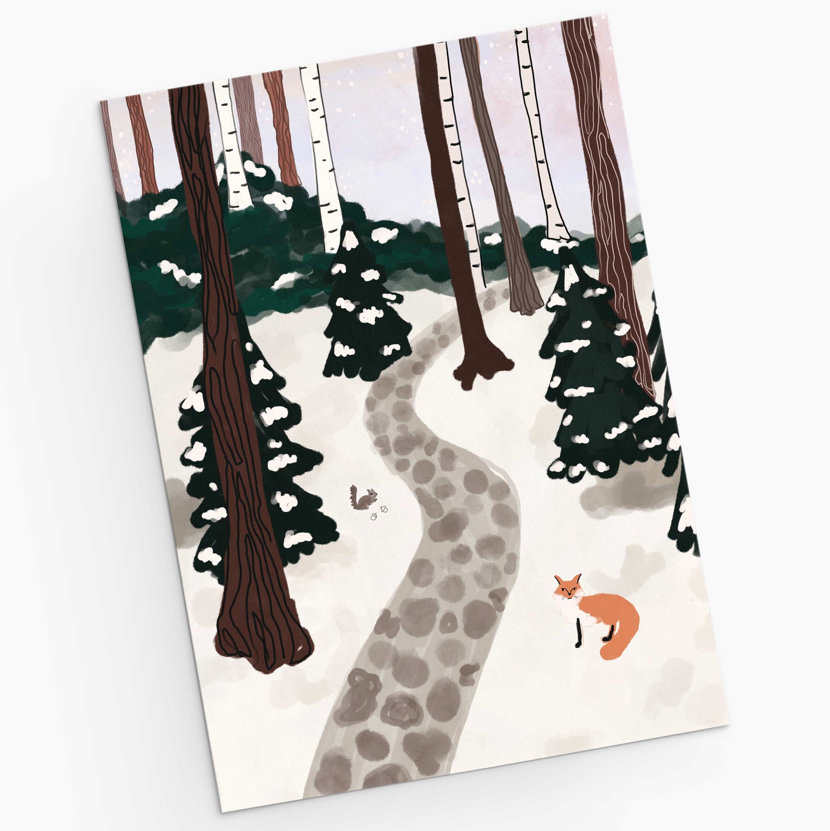 Forest Full of Winter Magic Greeting Card