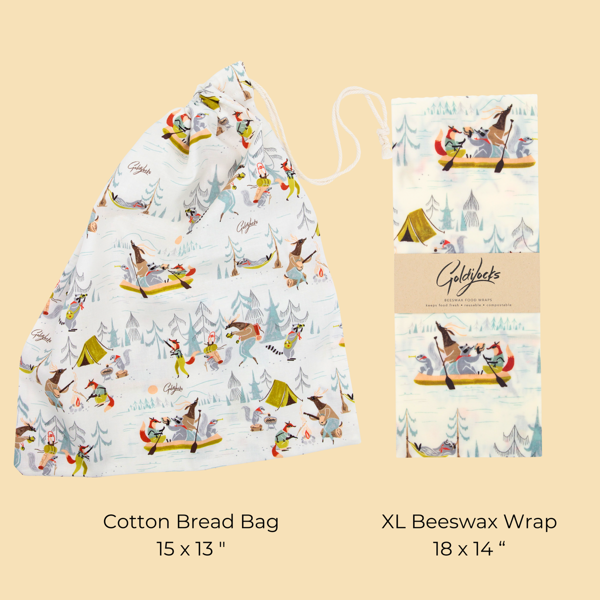 Bread Bag Set | Furry Friends