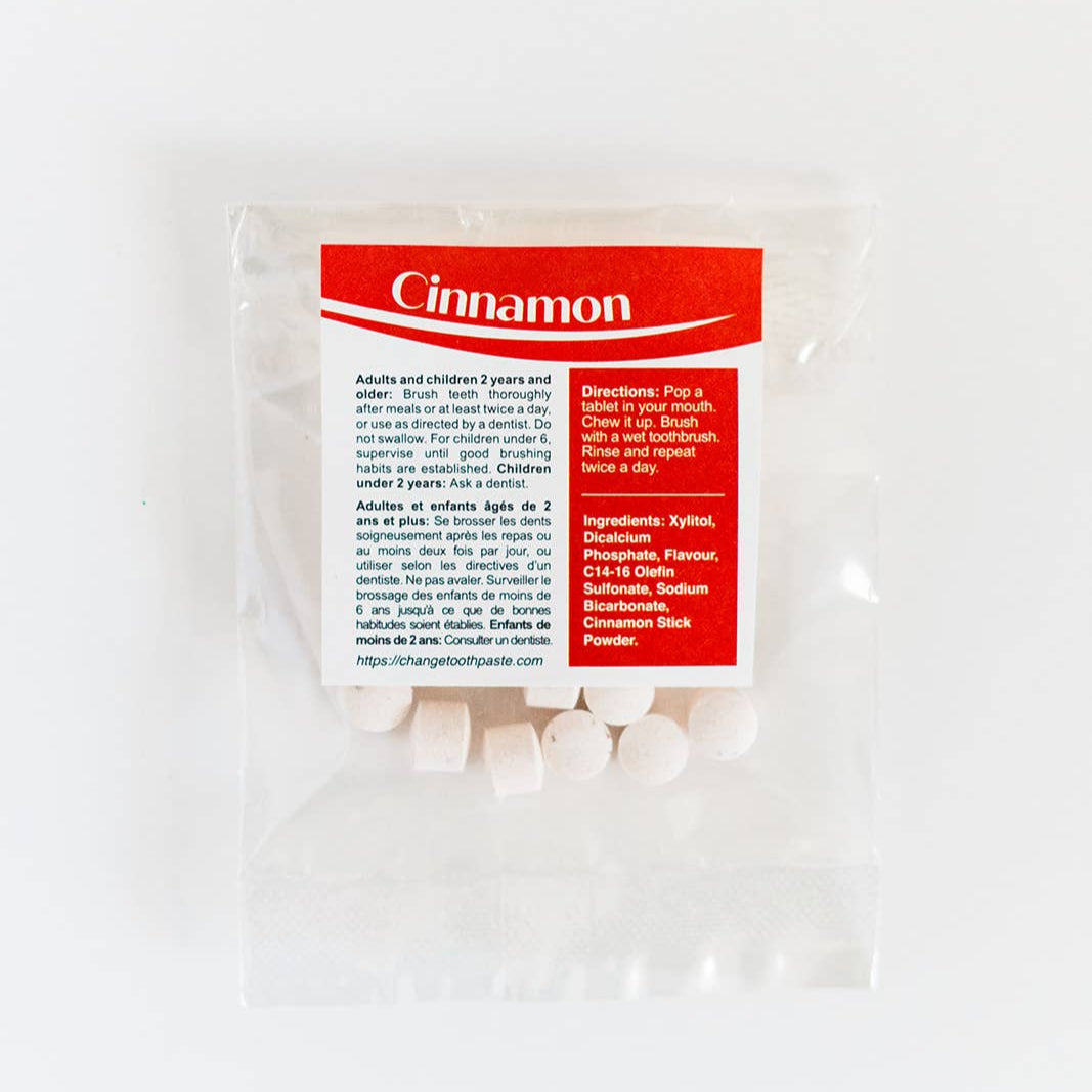 CHANGE Toothpaste Tabs Sample Cinnamon