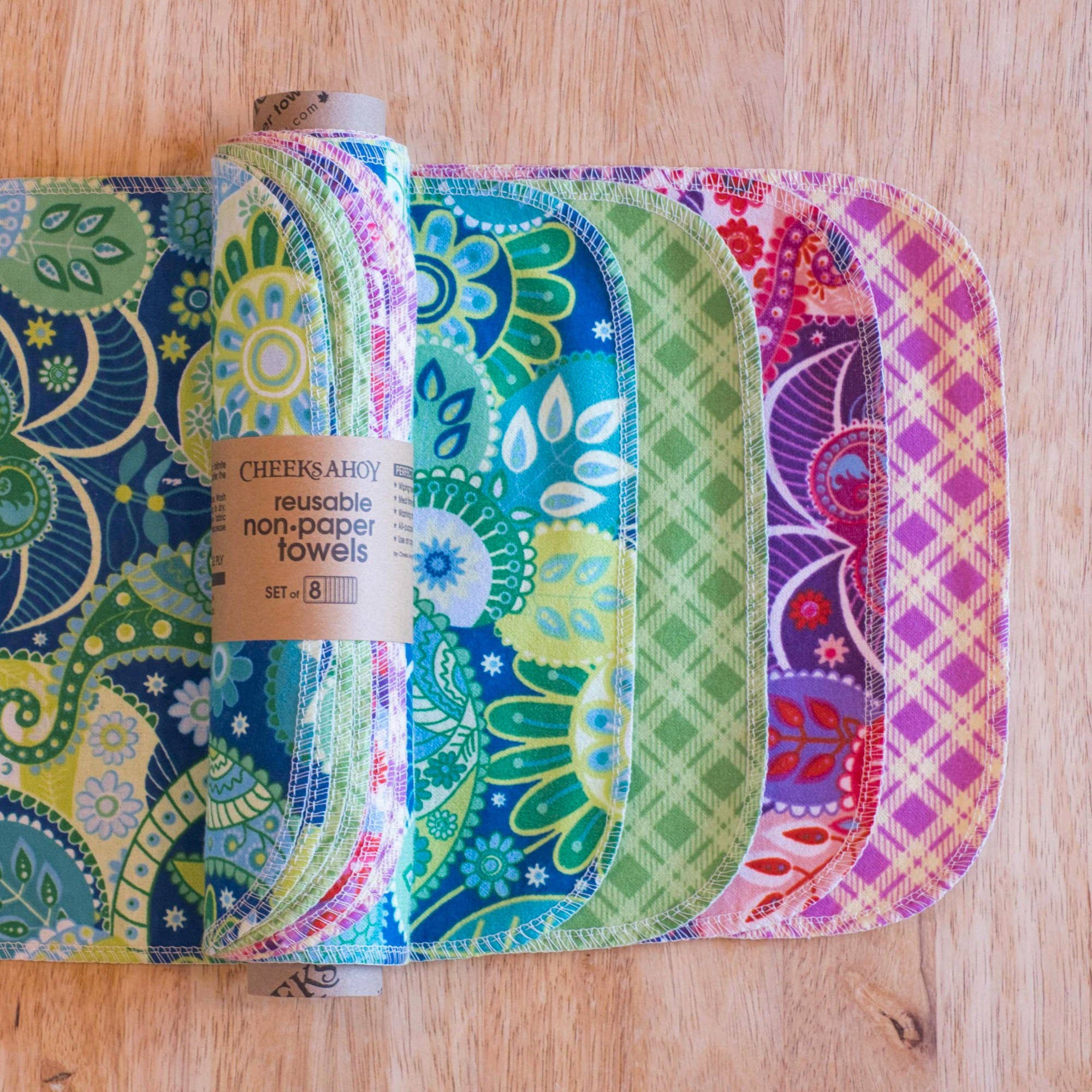 Cheeks Ahoy Unpaper Towels Funky Bloom