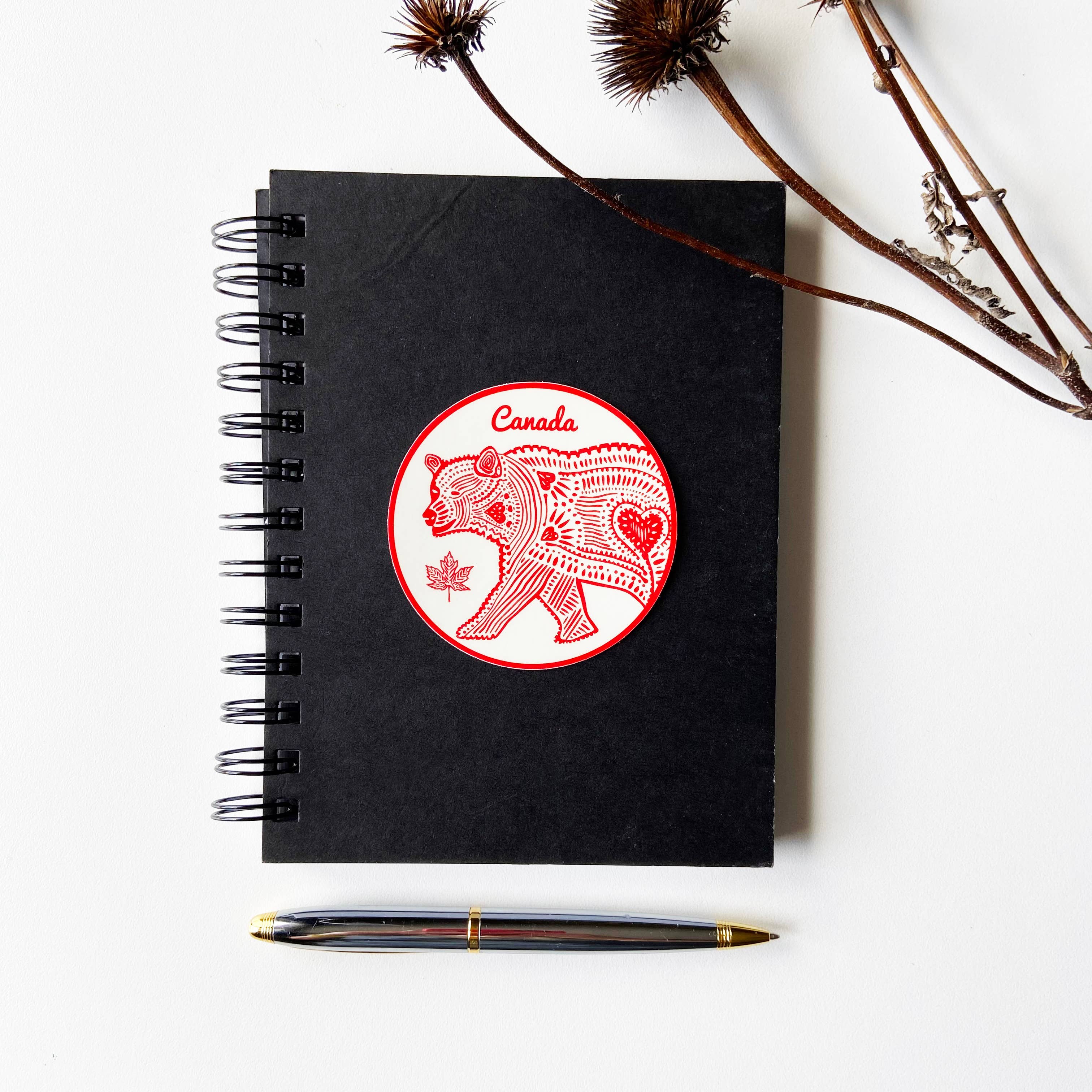 Canada Bear Vinyl Sticker