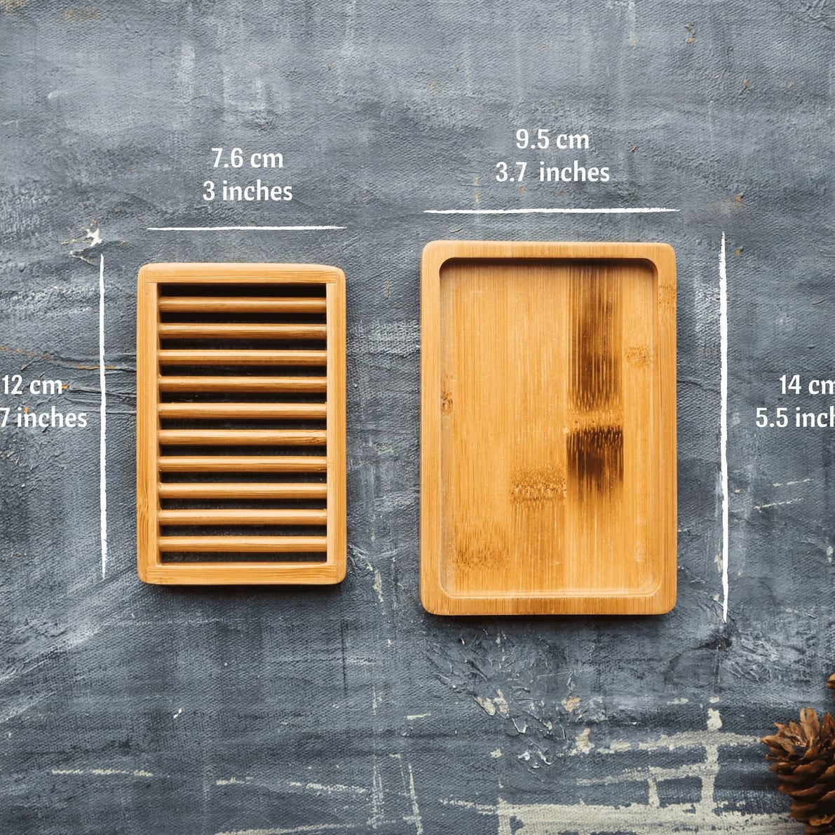 Dual-layer Bamboo Soap Dish