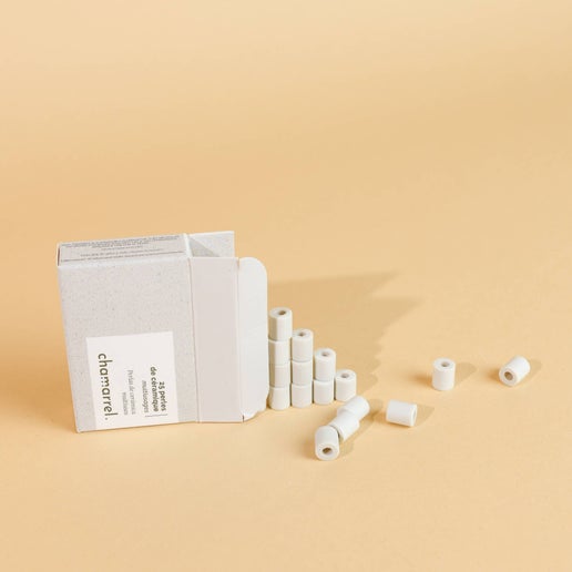 Ceramic Beads - Box of 25 Cream