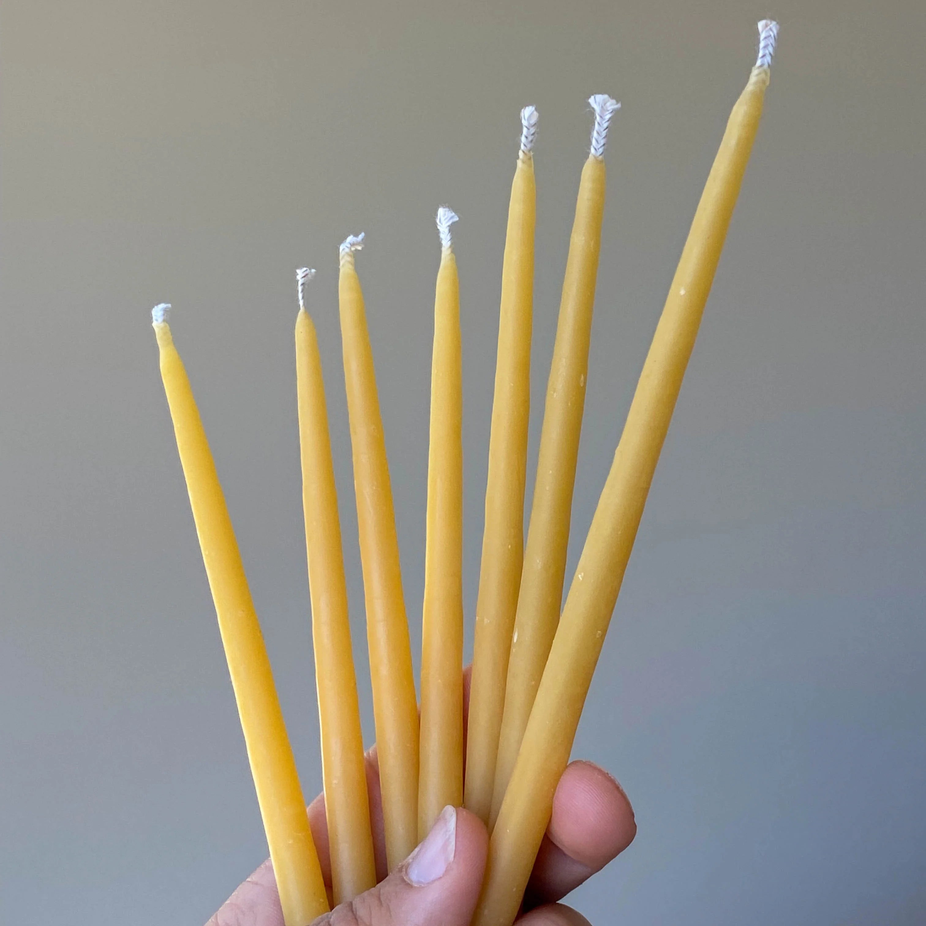 Honey Candles - Thin Taper Candle Pack