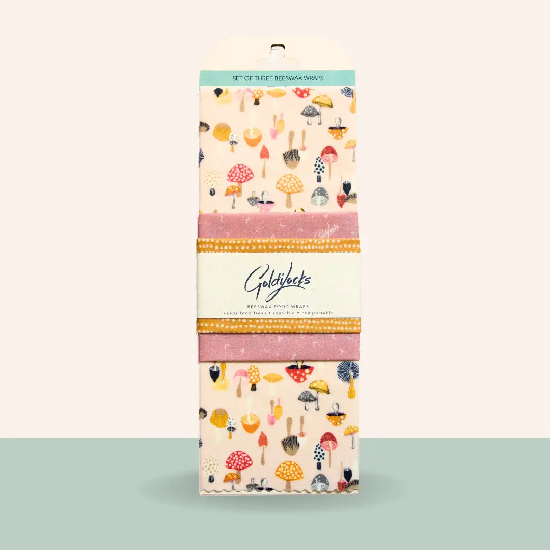 Beeswax Wraps PACK Blush Mushroom