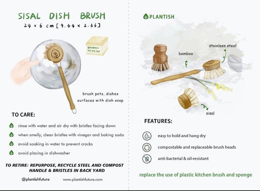 Bamboo Dish Brush