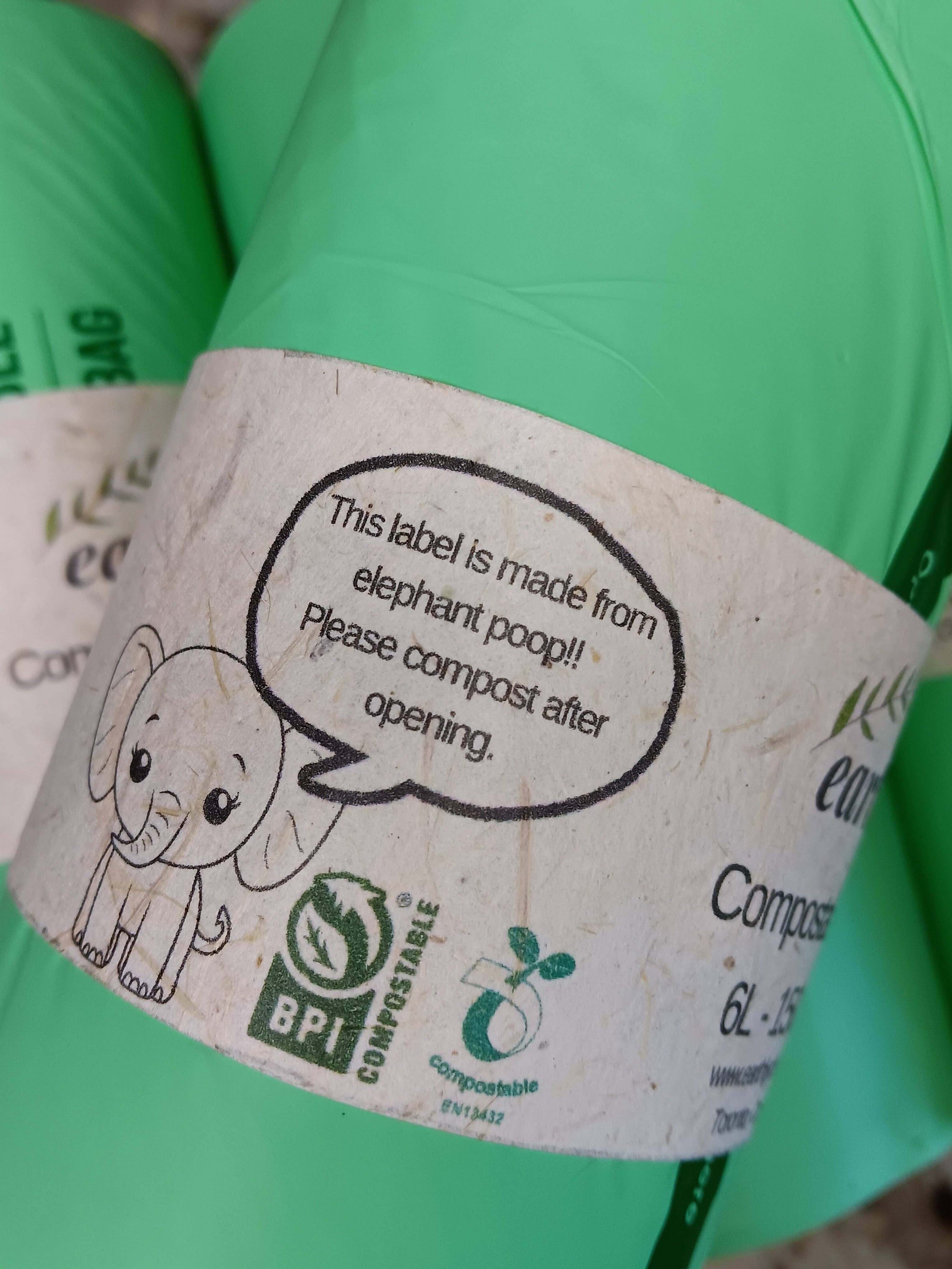 Compostable Garbage Bags 10L - 150 Roll