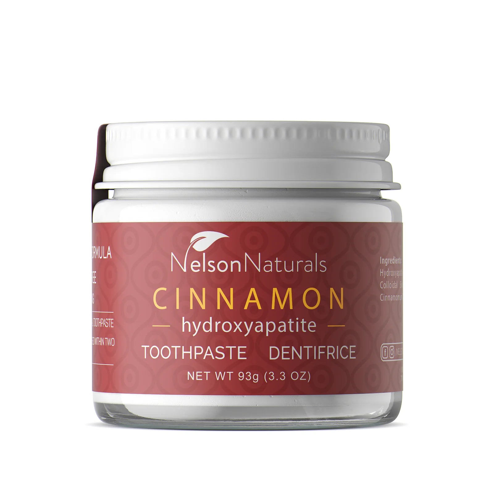 Nelson Naturals Toothpaste Cinnamon with Hydroxyapatite