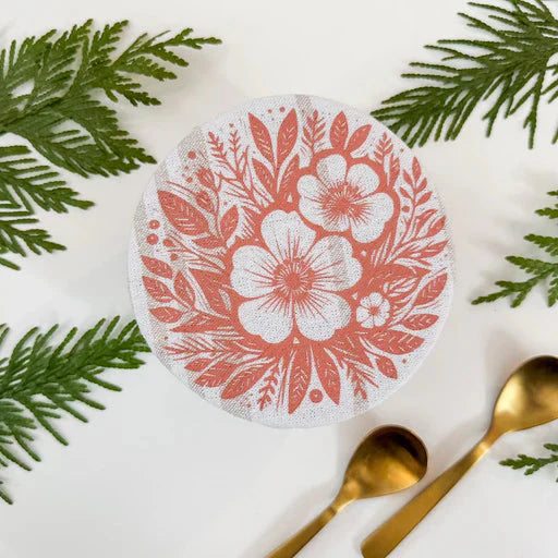 Cloth Bowl Cover Spring Mini Coral Flower