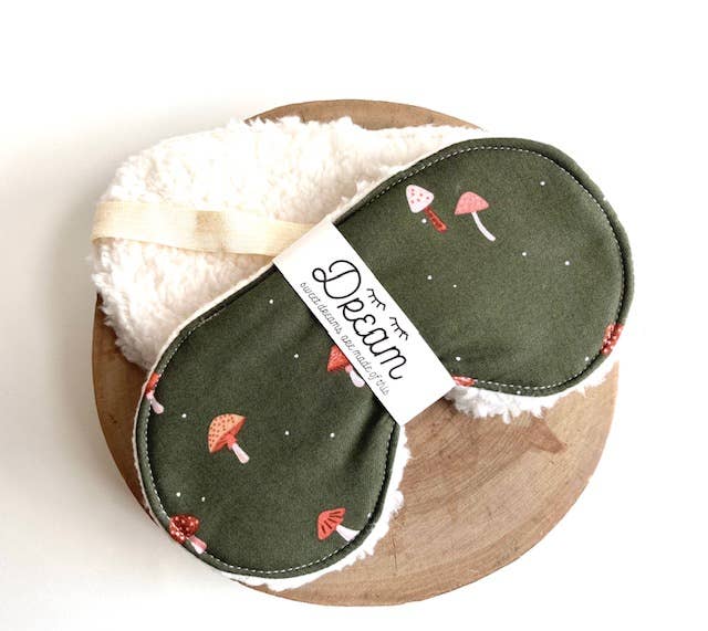 Sleep Mask | Olive Mushroom