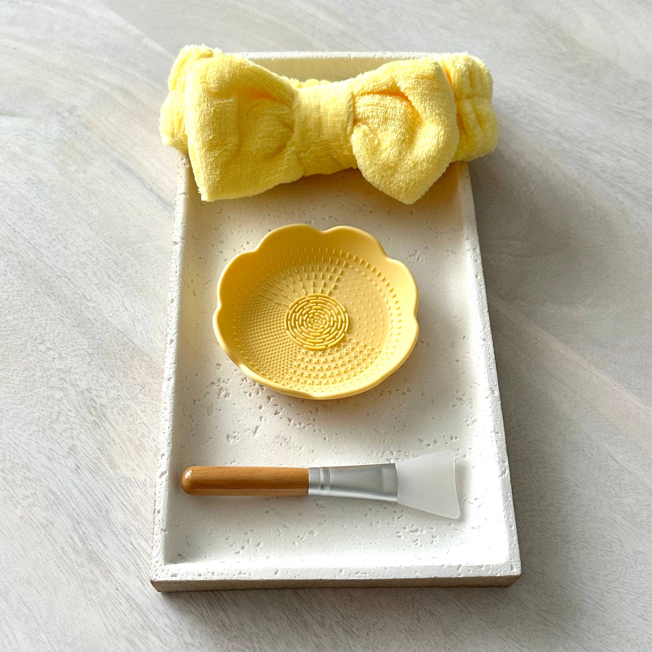 Facial Spa Selfcare 3pc Gift Set Yellow