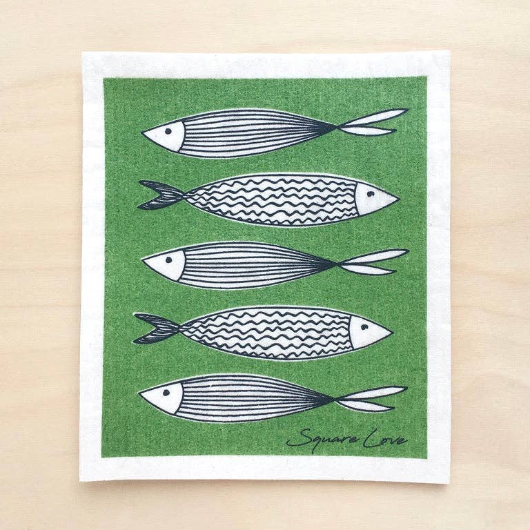 Swedish Cloth Fish Green