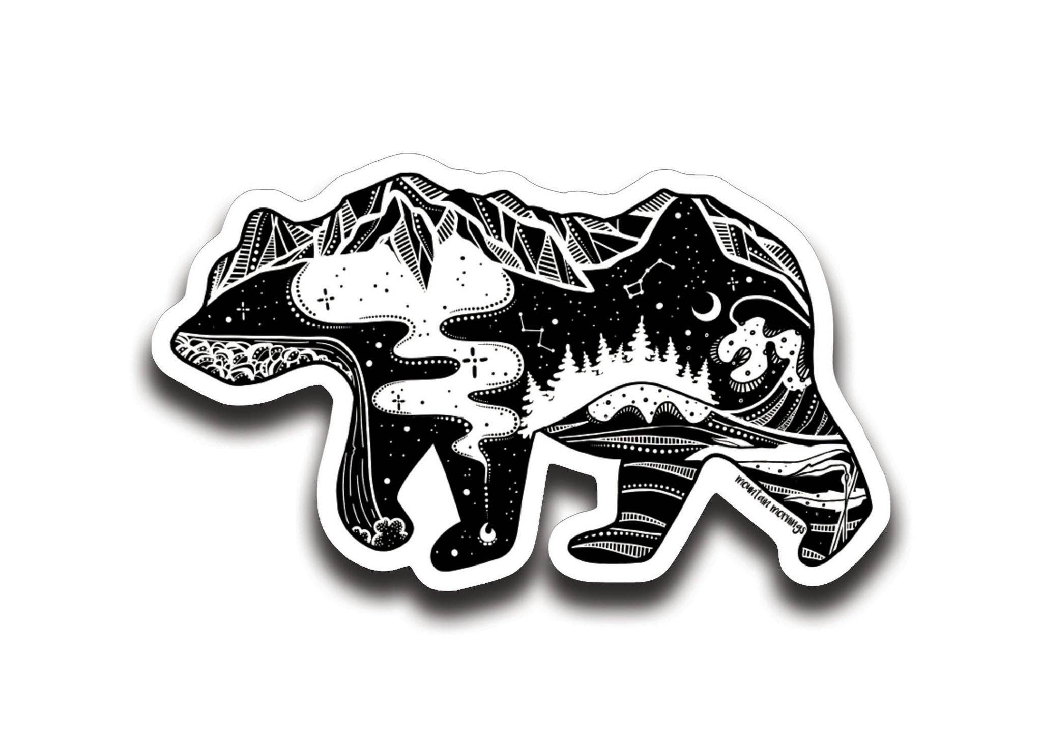 Black Bear Sticker