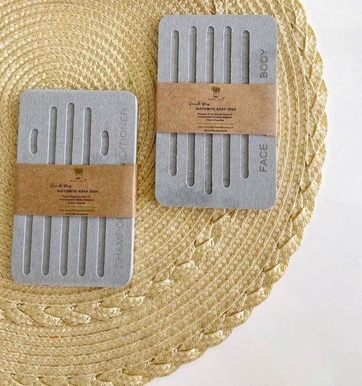 Diatomite Soap Dish - Geometric