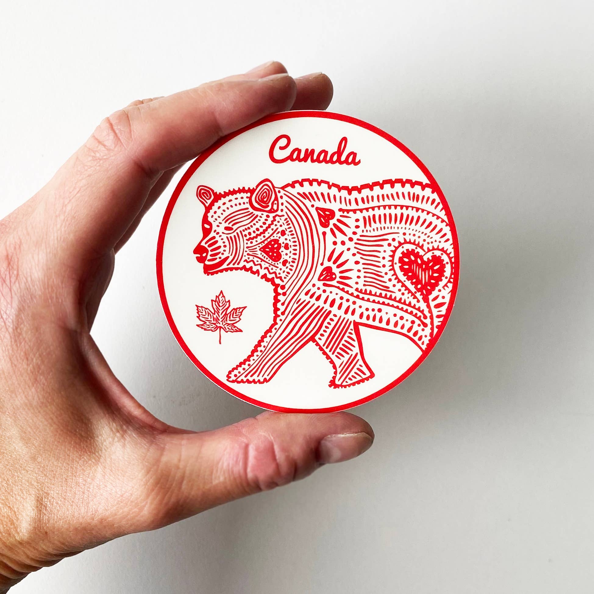 Canada Bear Vinyl Sticker