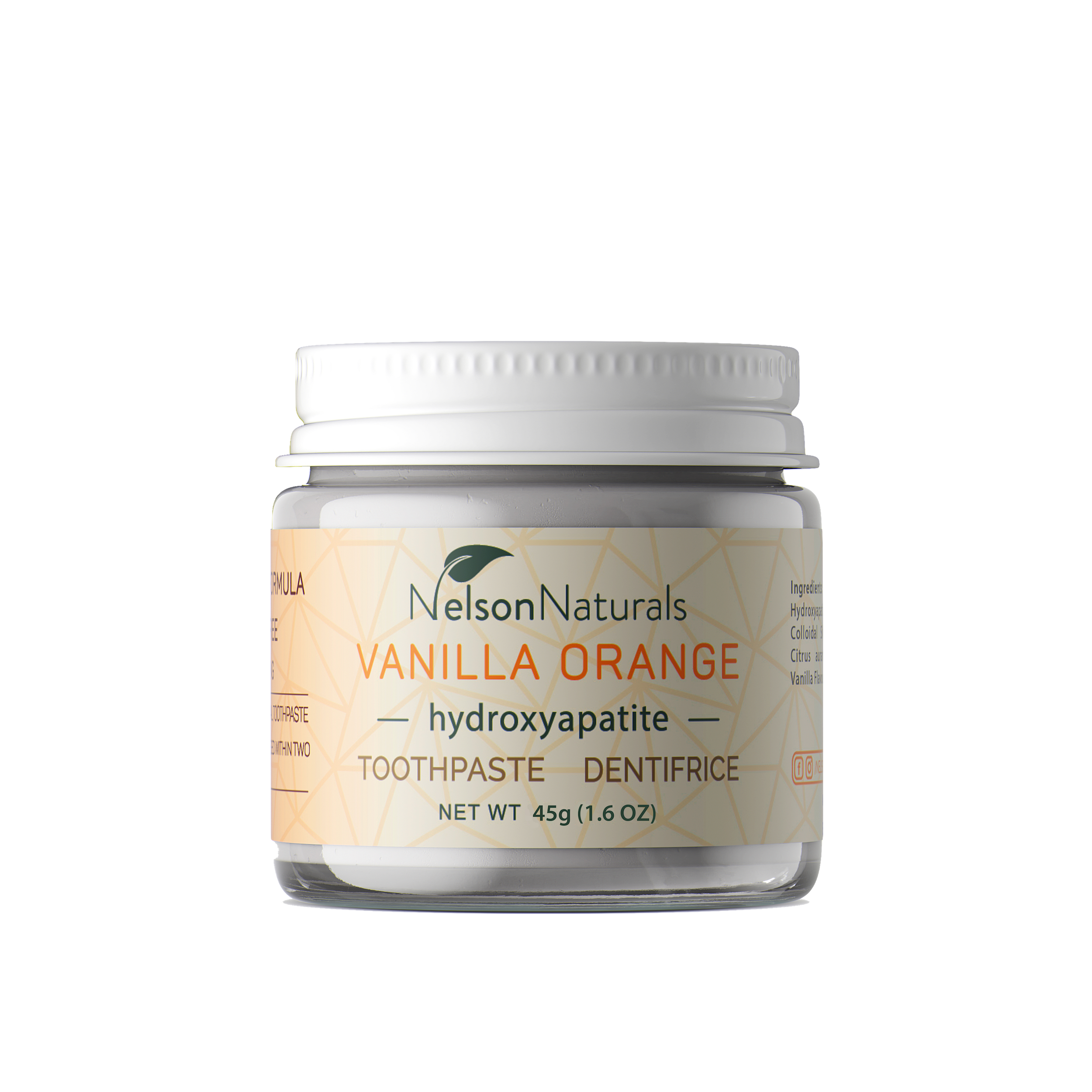 Nelson Naturals Toothpaste Vanilla Orange with Hydroxyapatite