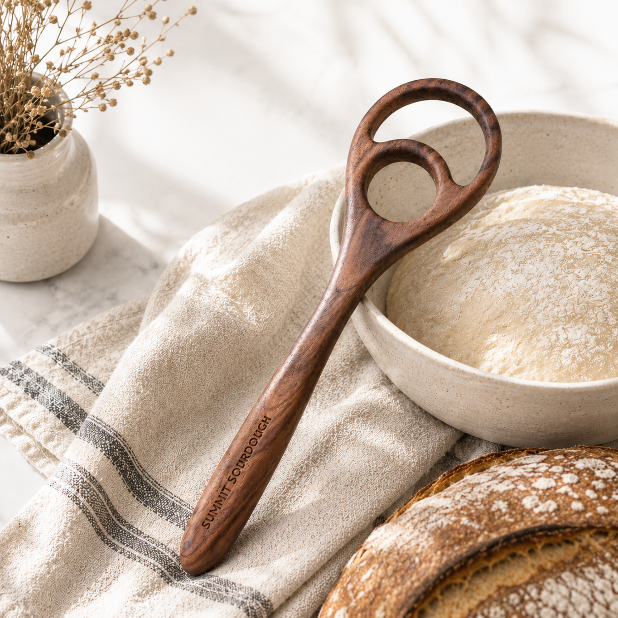 Black Walnut Dough Whisk