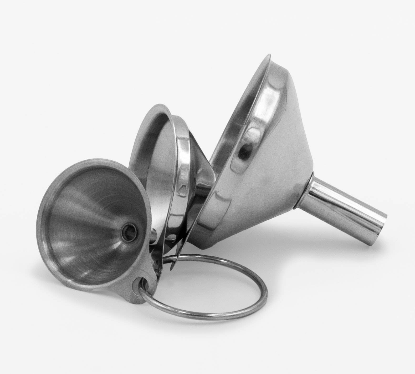 Kitchen Basics Stainless Steel Funnel Set