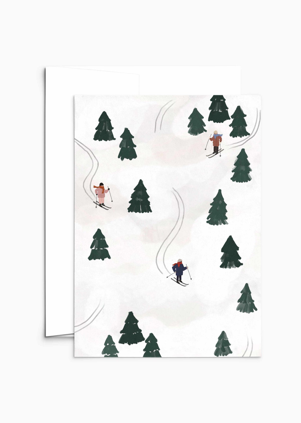 Sliding into the Festivities Greeting Card
