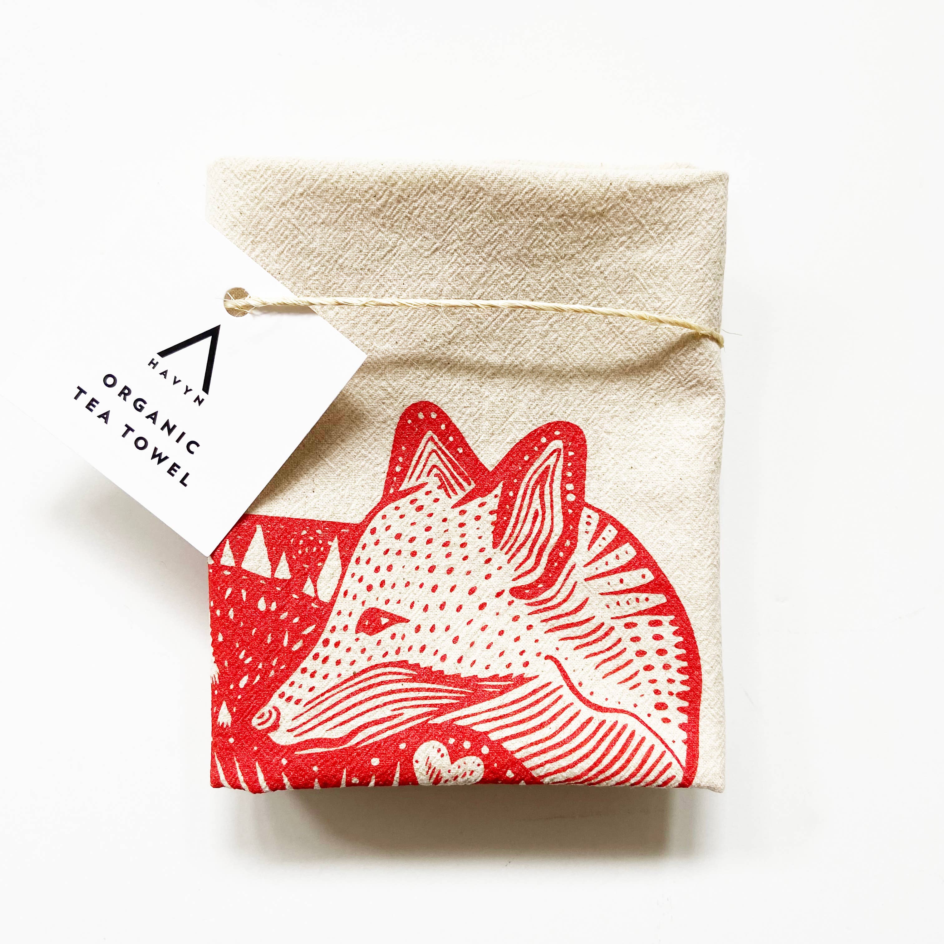 HAVYN Organic Tea Towel Orange Fox