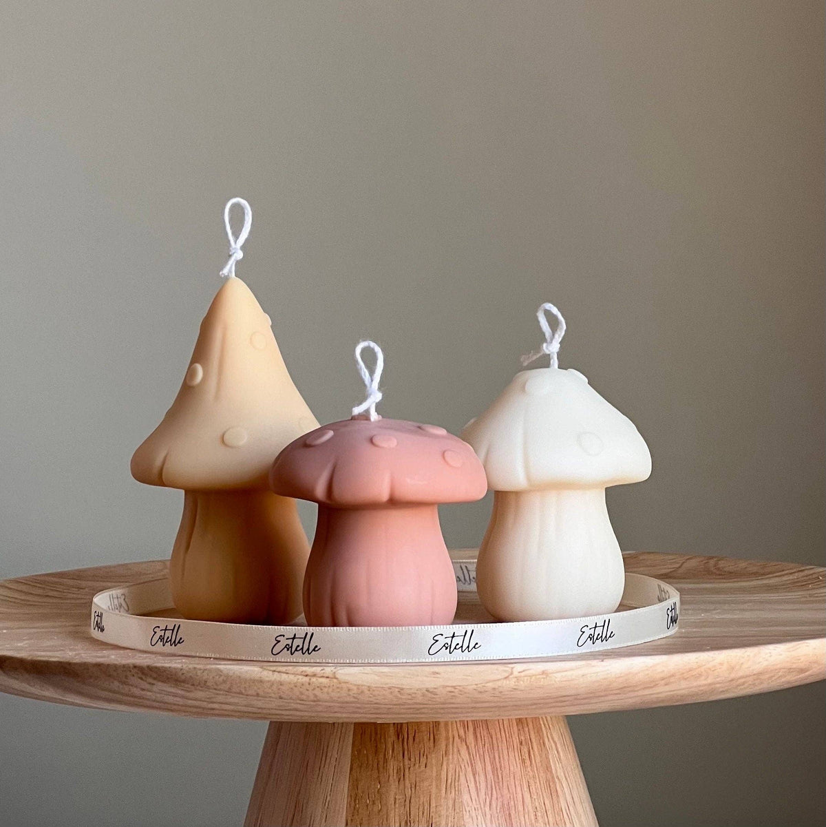 Mushroom Soy Candle | Nude