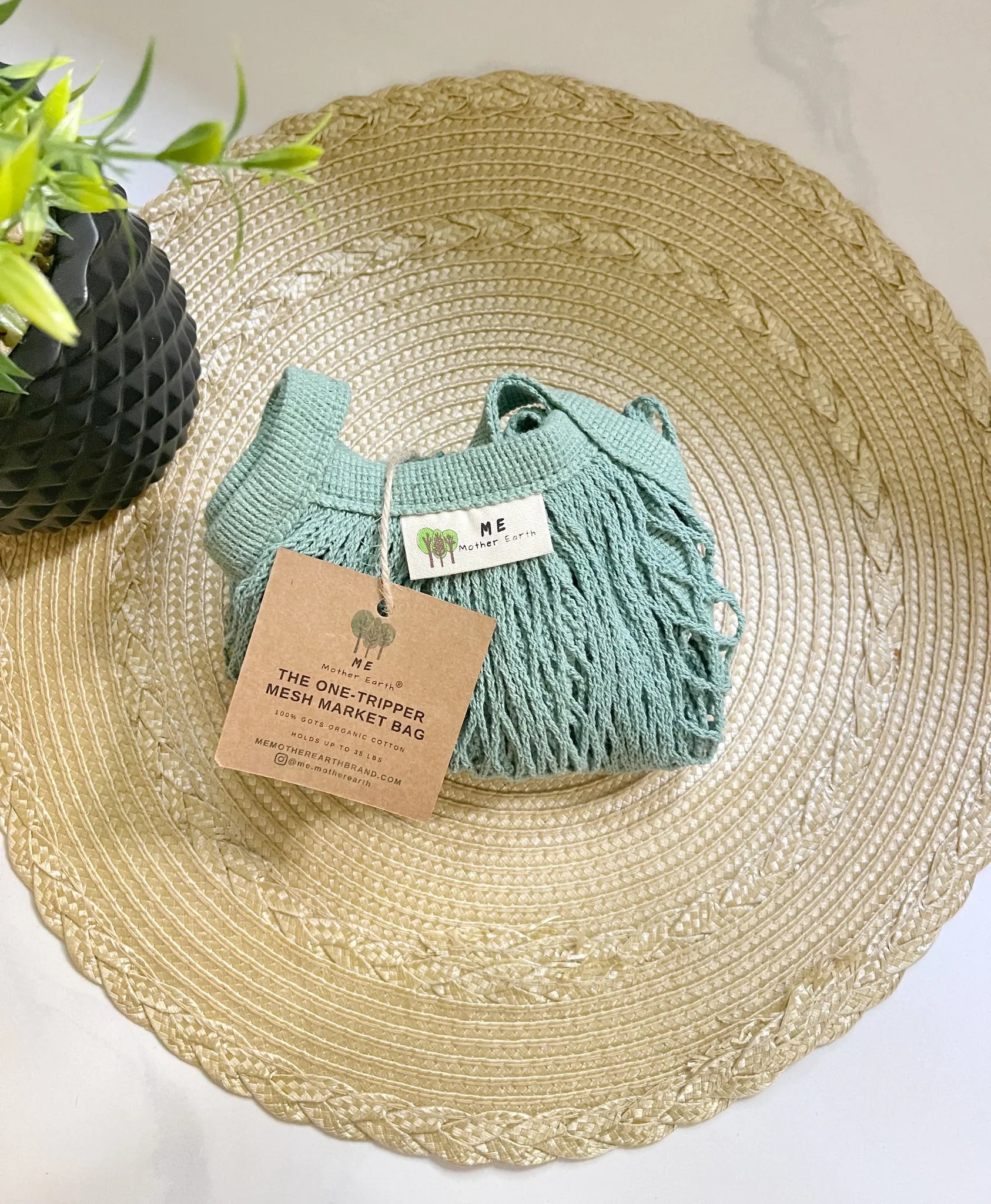Mesh Market Bag - Sage Green