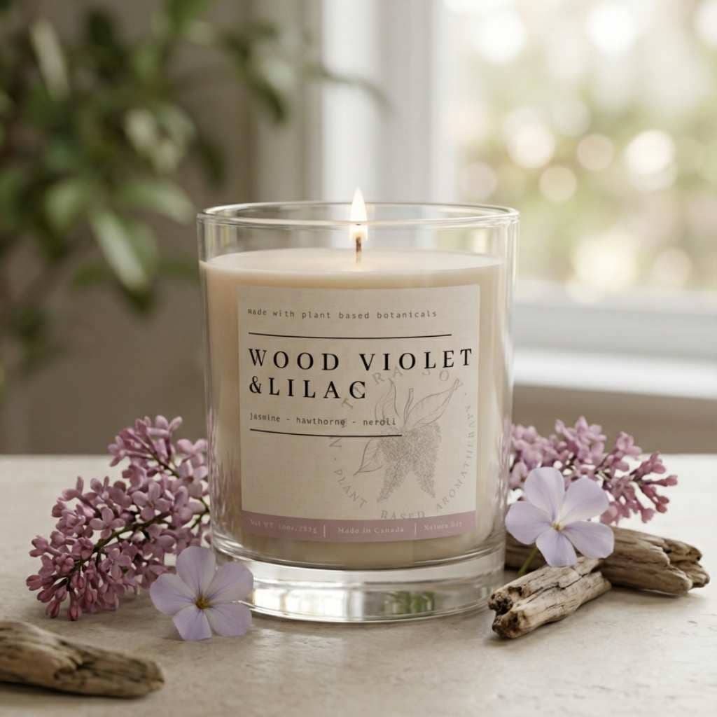 Soy Candle Tumbler Jar - Vanilla Fig Leaf